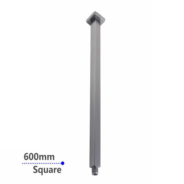 Aquaperla 600mm Ceiling Shower Arm - Gunmetal