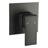 Aquaperla Blaze Square Wall Mixer - Gunmetal Grey