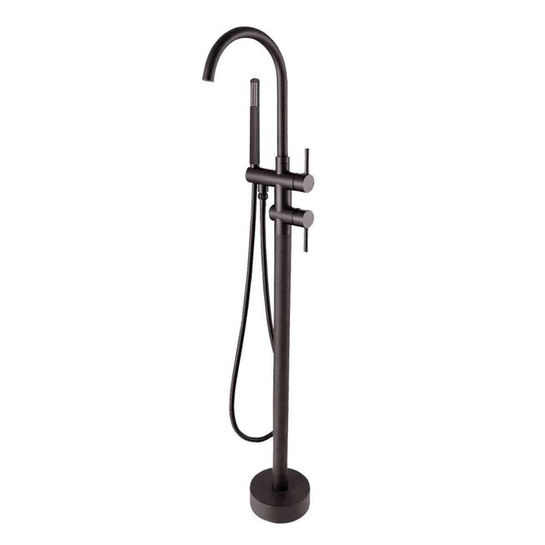 Aquaperla Freestanding Tap With Handheld Shower - Gunmetal