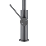 Aquaperla Standard Slim Stainless Steel Kitchen Mixer With 360° Swivel Spout - Gunmetal