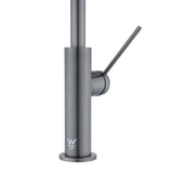 Aquaperla Standard Slim Stainless Steel Kitchen Mixer With 360° Swivel Spout - Gunmetal