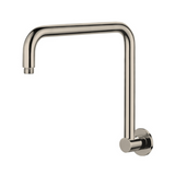 Modern National Round High Rise Shower Arm Brushed Nickel