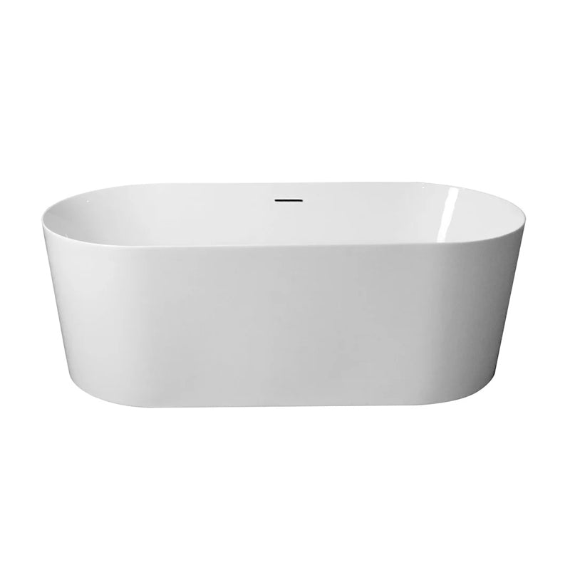 Aquaperla ISEO Series 1500*750*580mm Ultra-slim Freestanding Acrylic Bathtub - Gloss White