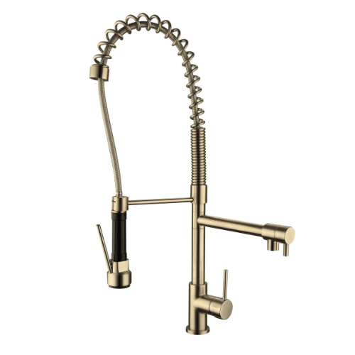 Modern National Halo Spring Multi-Function Kitchen Mixer Brushed Bronze