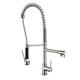 Modern National Halo Spring Multi-Function Kitchen Mixer Brushed Nickel