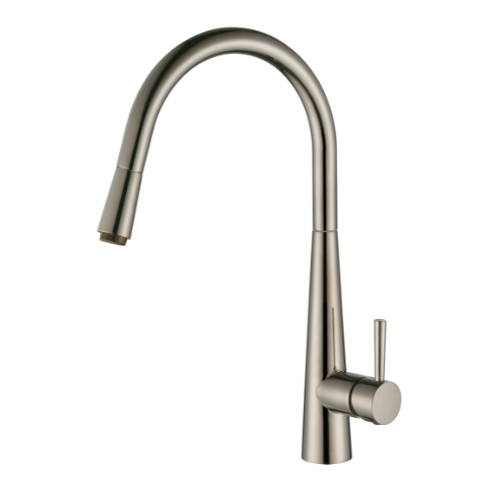 Modern National Kasper Pull-Out Kitchen Mixer Brushed Nickel