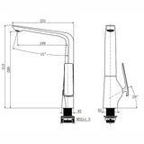 Aquaperla ESPERIA Kitchen Mixer - Brushed Nickel