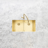 Meir Lavello Dish Rack - PVD Brushed Bronze Gold