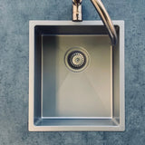 Meir Lavello Bar Sink - Single Bowl 382 x 272 - PVD Brushed Nickel