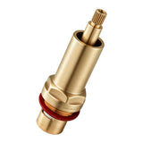 Aquaperla Round Wall Top Assembly Tap Pair - Light Brushed Brass (LBG0007.ST)