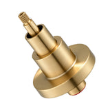 Aquaperla Round Wall Top Assembly Tap Pair - Light Brushed Brass (LBG0007.ST)