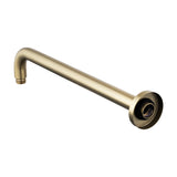 Aquaperla 400mm Wall Shower Arm - Light Brushed Brass