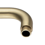 Aquaperla 400mm Wall Shower Arm - Light Brushed Brass