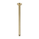 Aquaperla 400mm Ceiling Shower Arm - Light Brushed Brass