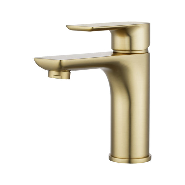 Aquaperla Vog Basin Mixer - Light Brushed Brass