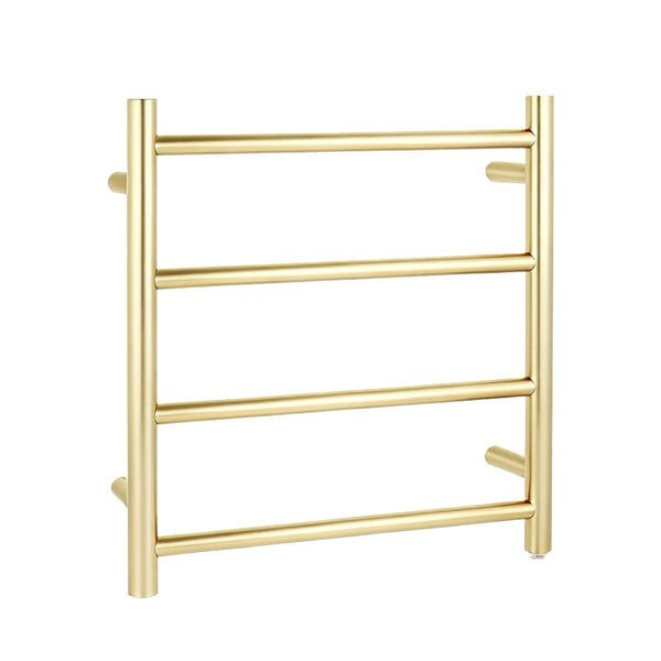 Aquaperla Heated Towel Rack 4 Bars - Light Brushed Brass