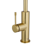 Aquaperla Pull Out Kitchen Mixer - Light Brushed Brass