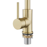 Aquaperla Standard Kitchen Mixer - Light Brushed Brass