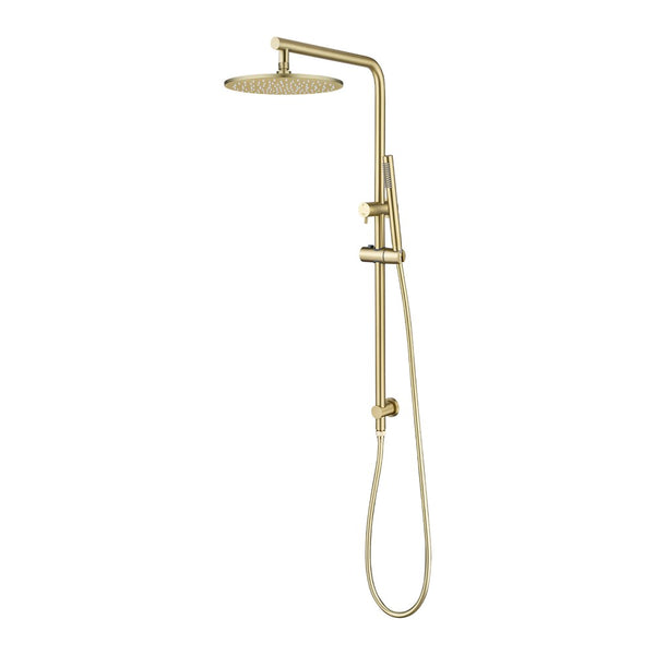 Aquaperla 10" Shower Station - Light Brushed Brass