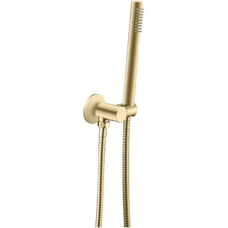 Aquaperla Shower Rail With Handheld Shower - Light Brushed Brass - LBG2131.SH