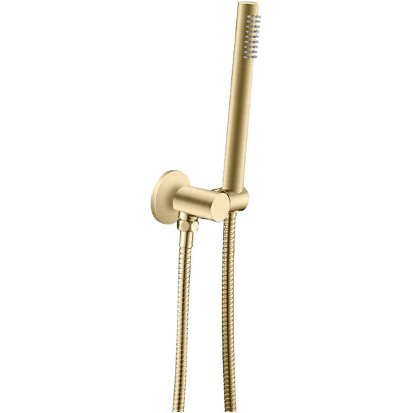 Aquaperla Shower Rail With Handheld Shower - Light Brushed Brass - LBG2131.SH