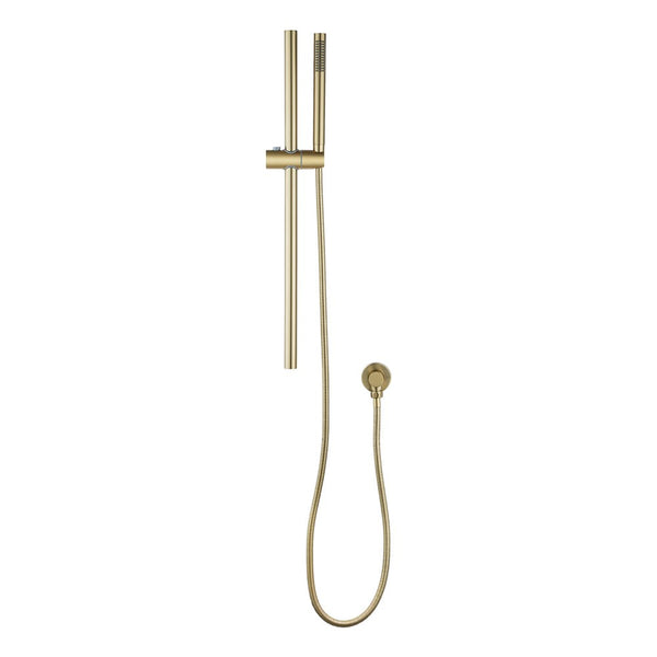 Aquaperla Shower Rail With Handheld Shower - Light Brushed Brass - LBG2147-1.SH