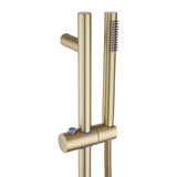 Aquaperla Shower Rail With Handheld Shower - Light Brushed Brass - LBG2147-1.SH