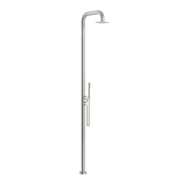 Linkware Elle 316 Free Standing Twin Shower - Brushed Stainless
