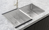 Meir Lavello Stainless Steel Rolling Mat Protector - Polished Chrome