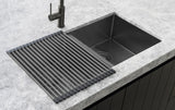 Meir Lavello Stainless Steel rolling mat protector - PVD Gunmetal Black