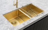 Meir Lavello Dish Rack - PVD Brushed Bronze Gold