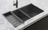 Meir Lavello Kitchen Sink Colander- Gunmetal Black