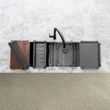Meir Lavello Dish Rack - PVD Gunmetal Black
