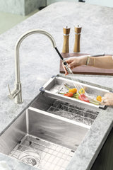 Meir Lavello Kitchen Sink Colander- PVD Brushed Nickel