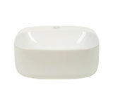 Aquaperla 420x420x155mm Wall Hung Basin - Gloss White