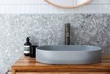 Meir Round Tall Basin Mixer Curved - Shadow Gunmetal