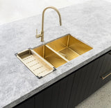 Meir Lavello Kitchen Sink Colander- Brushed Bronze Gold