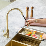 Meir Lavello Kitchen Sink Colander- Brushed Bronze Gold
