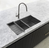 Meir Lavello Kitchen Sink Colander- Gunmetal Black