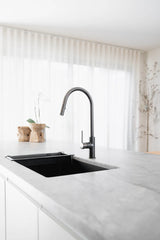 Meir Lavello Kitchen Sink Colander- Gunmetal Black