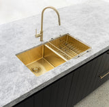 Meir Lavello Dish Rack - PVD Brushed Bronze Gold