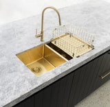 Meir Lavello Dish Rack - PVD Brushed Bronze Gold