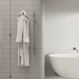 Meir Heated Vertical Towel Rail - PVD Brushed Nickel