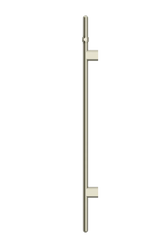 Meir Heated Vertical Towel Rail - PVD Brushed Nickel