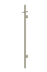 Meir Heated Vertical Towel Rail - PVD Brushed Nickel