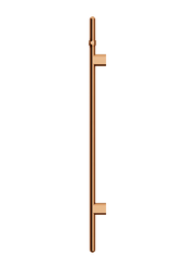 Meir Heated Vertical Towel Rail - PVD Lustre Bronze
