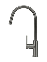 Meir Round Piccola Pull Out Kitchen Mixer Tap - Shadow Gunmetal