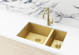 Meir Lavello Kitchen Sink - One and Half Bowl 670 x 440 - Tiger Bronze