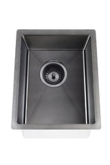 Meir Lavello Kitchen Sink - Single Bowl 380 x 440 - PVD - Gunmetal Black