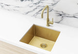 Meir Lavello Kitchen Sink - Single Bowl 450 x 450 - PVD Tiger Bronze